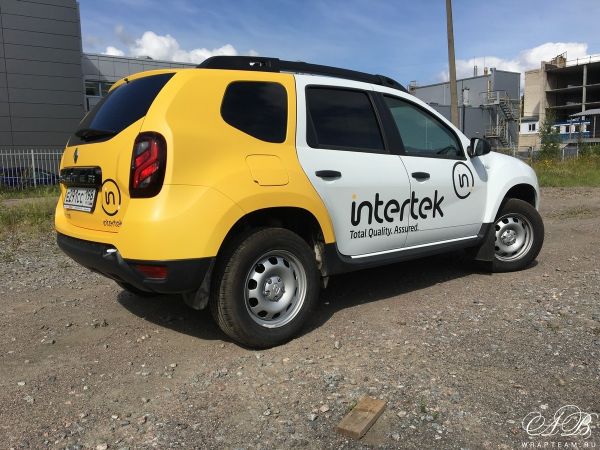 Renault Duster - брендирование коммерческого транспорта для международной компании “lntertek”